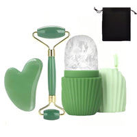 Facial Ice Roller and Scraping Board Set 12
