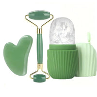 Facial Ice Roller and Scraping Board Set 9
