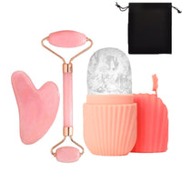 Facial Ice Roller and Scraping Board Set 10